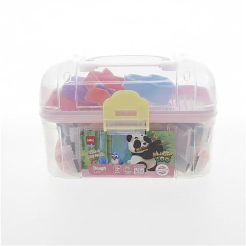 Deli Y035 Magic Zoo Play Dough Set with 4 Free Molds, 12 Colours, 3+ Years, Soft Easy to Mold_2 - Theodist